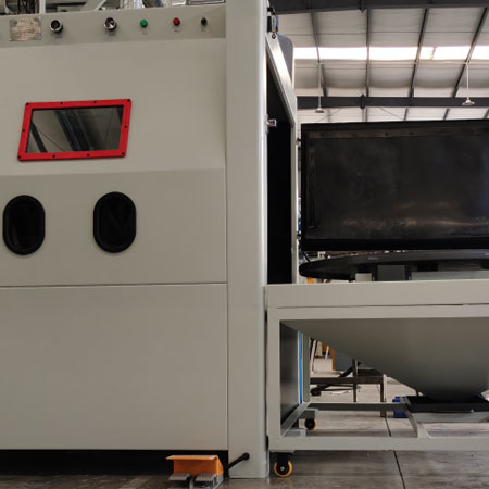 温州无尘喷砂机半自动模具喷砂机